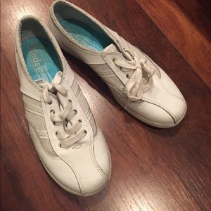 White leather Keds!
