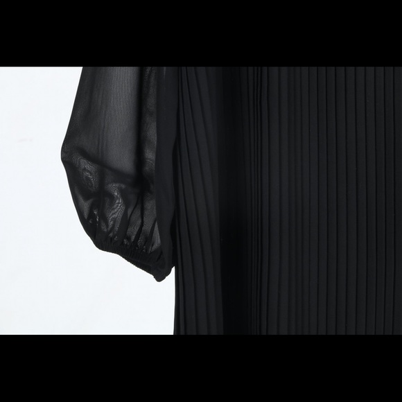 NWT COLDWATER CREEK red/black Crystal Pleats Dress - Picture 3 of 8