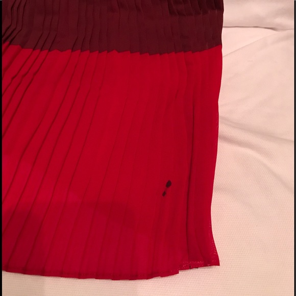 NWT COLDWATER CREEK red/black Crystal Pleats Dress - Picture 7 of 8