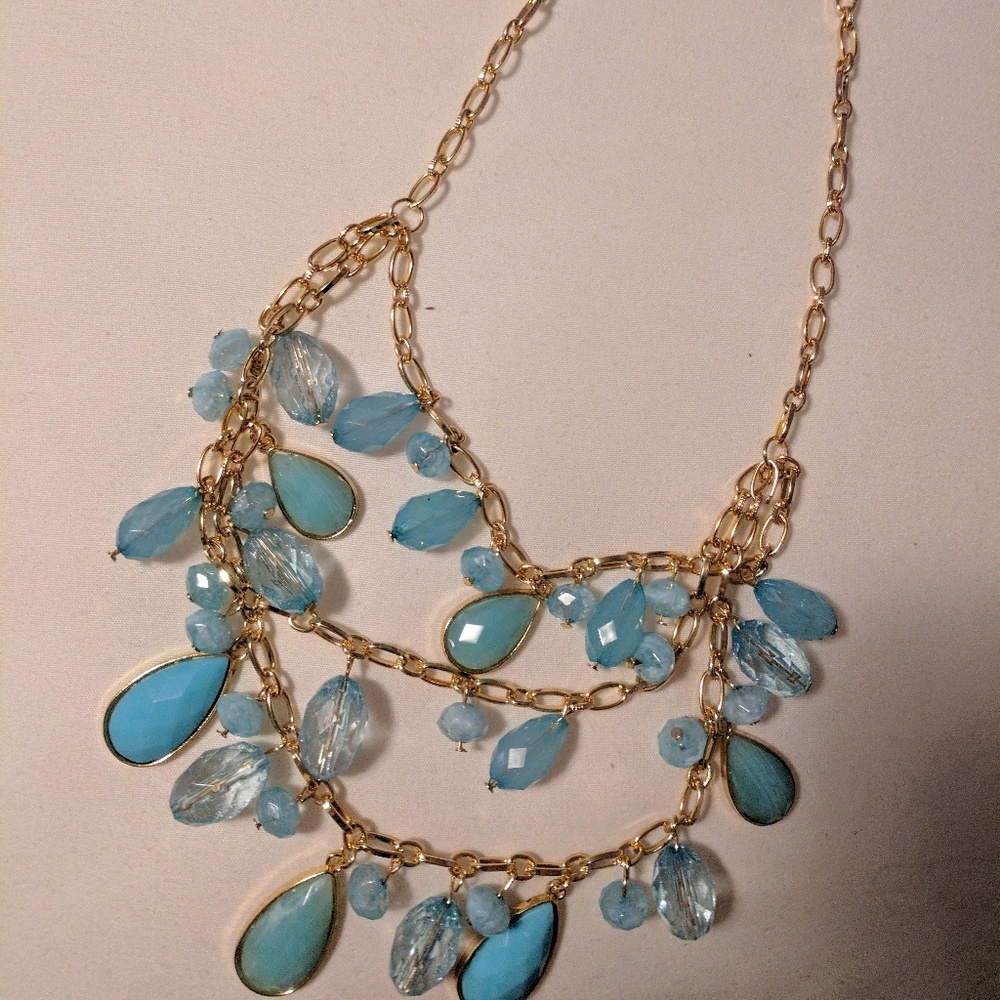 Charming Charlie Turquoise Necklace & Earring Set
