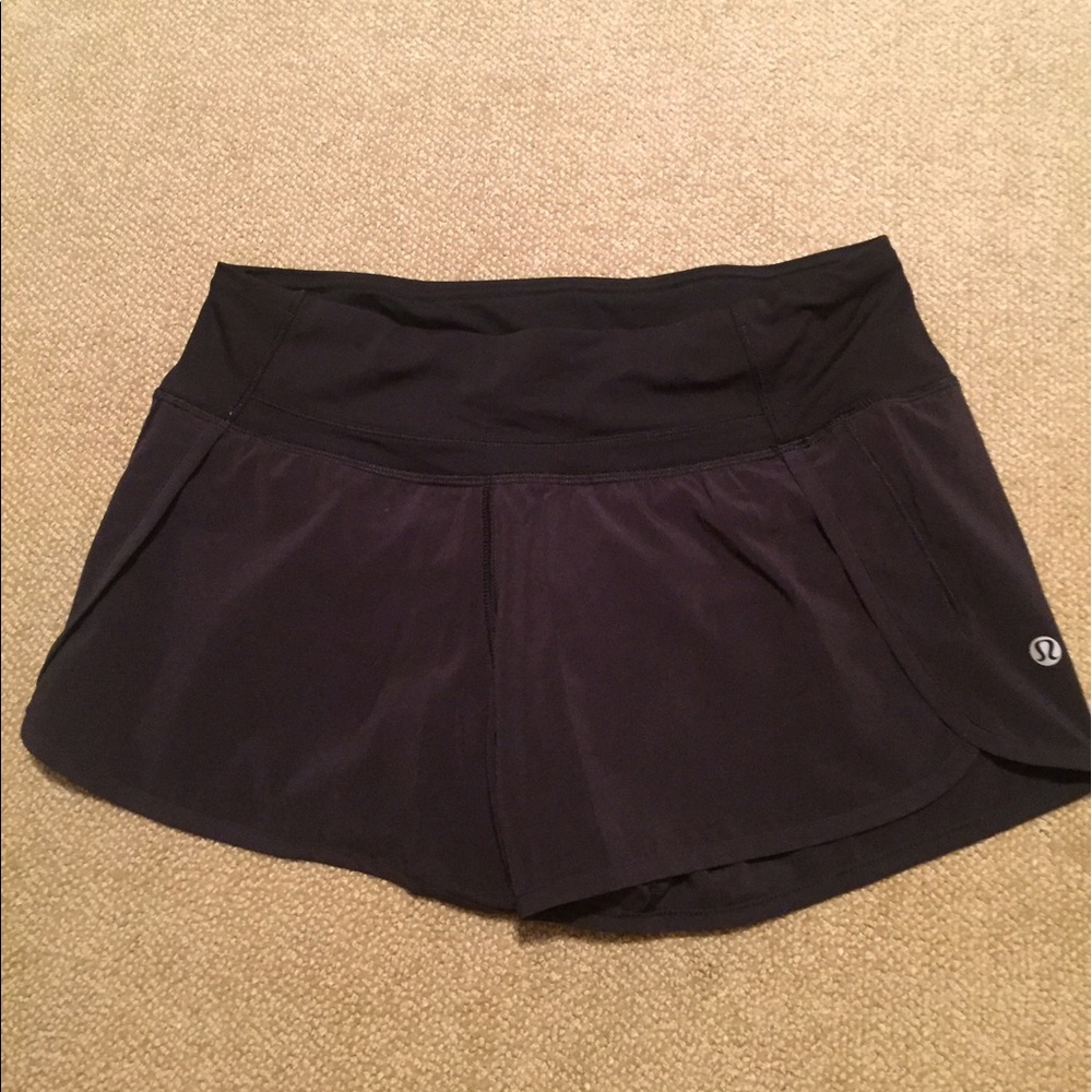 lululemon athletica Black Running Shorts