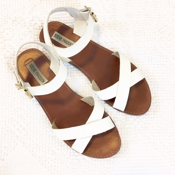 Steve Madden Shoes - Steve Madden White Strappy Sandals