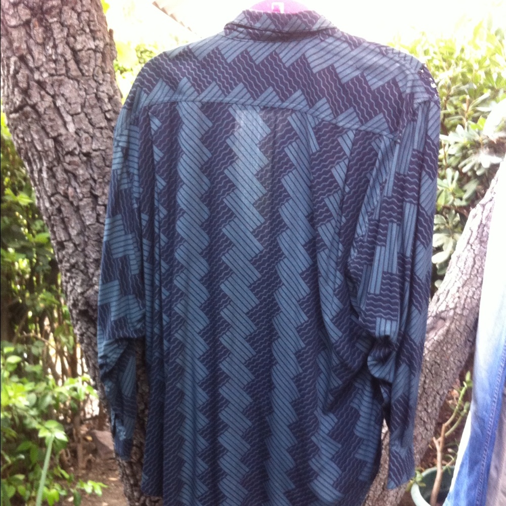 Sequined Vintage Button Down - image 3