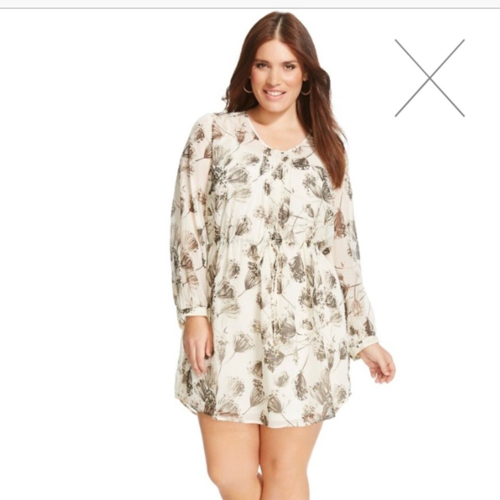 Printed Tie Waist Dress