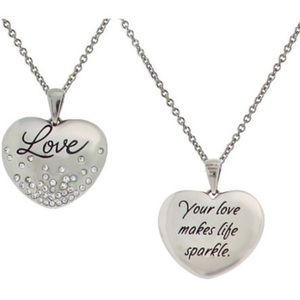 Love necklace "your love makes life sparkle" 💖
