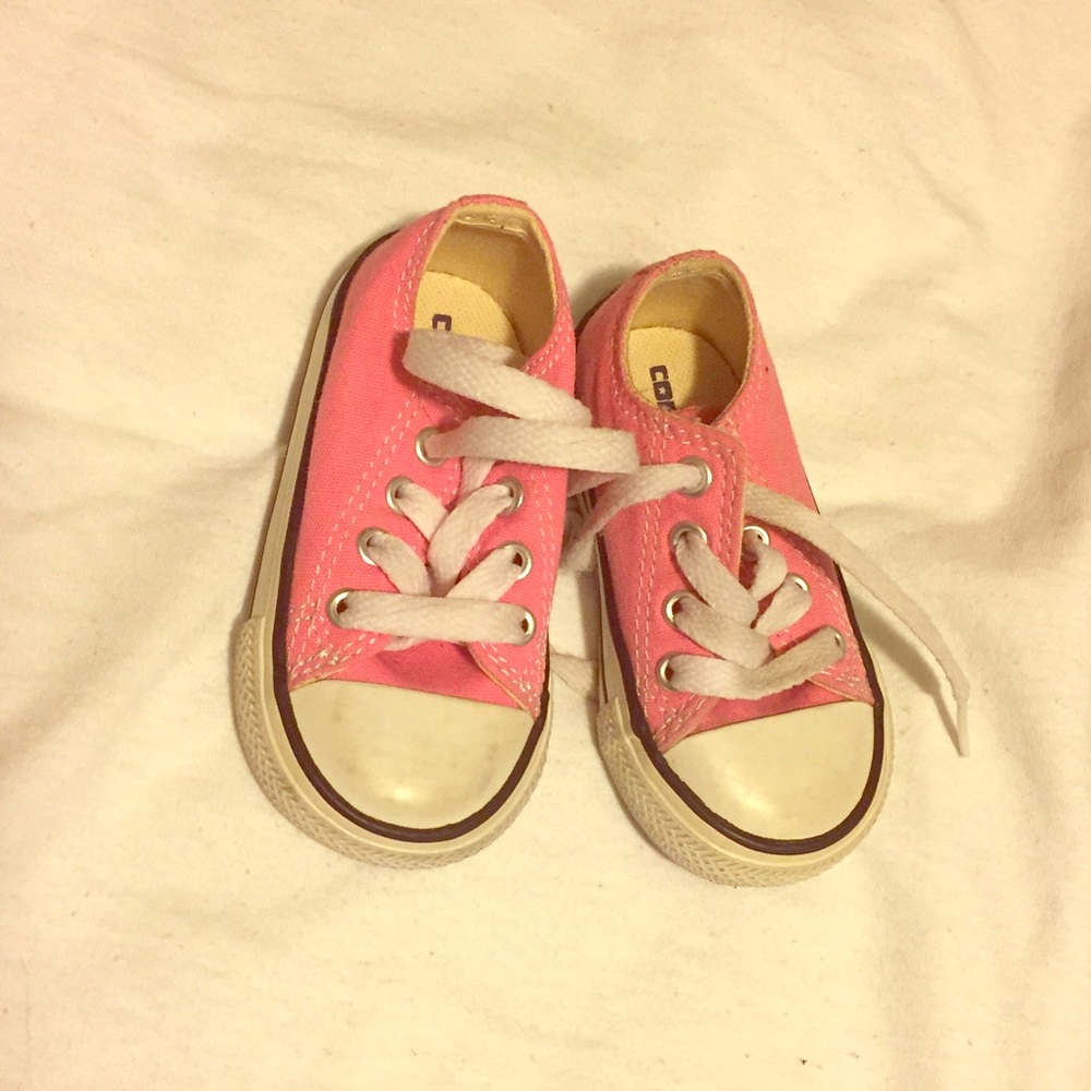 Pink converse sneakers