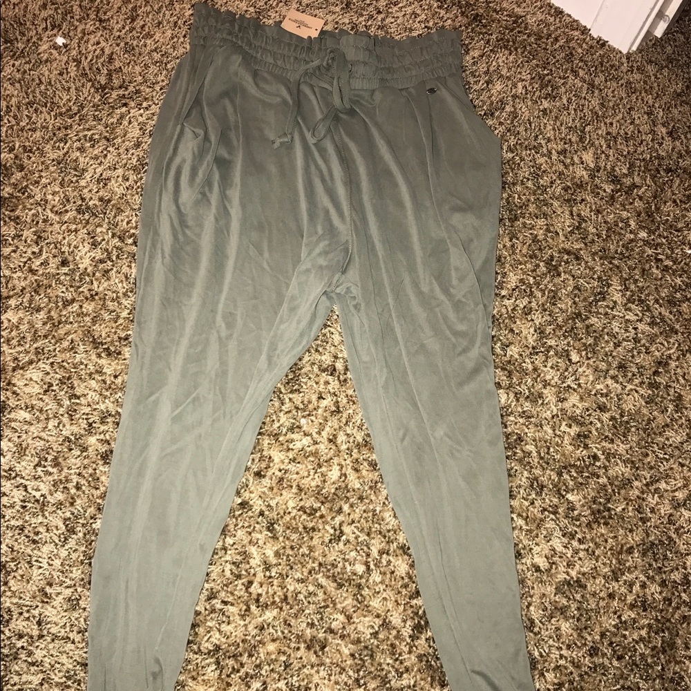 army green joggers