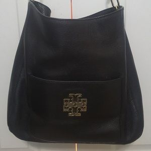 Tory Burch Britton Hobo, pebbled leather