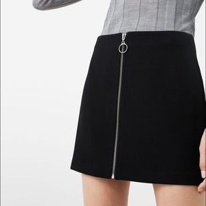 NEW Mango zip-front skirt