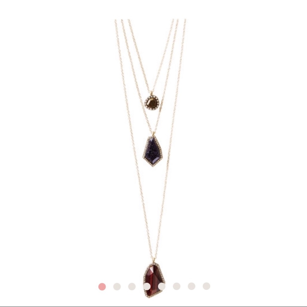 Rebel 3 row convertible necklace