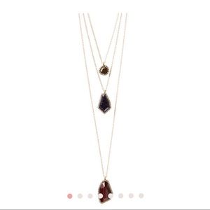 Rebel 3 row convertible necklace