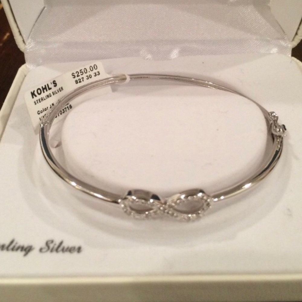 Sterling Silver Diamond Accent Bangle