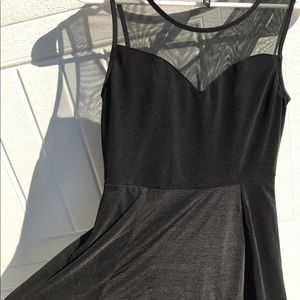 Forever 21 black mesh dress