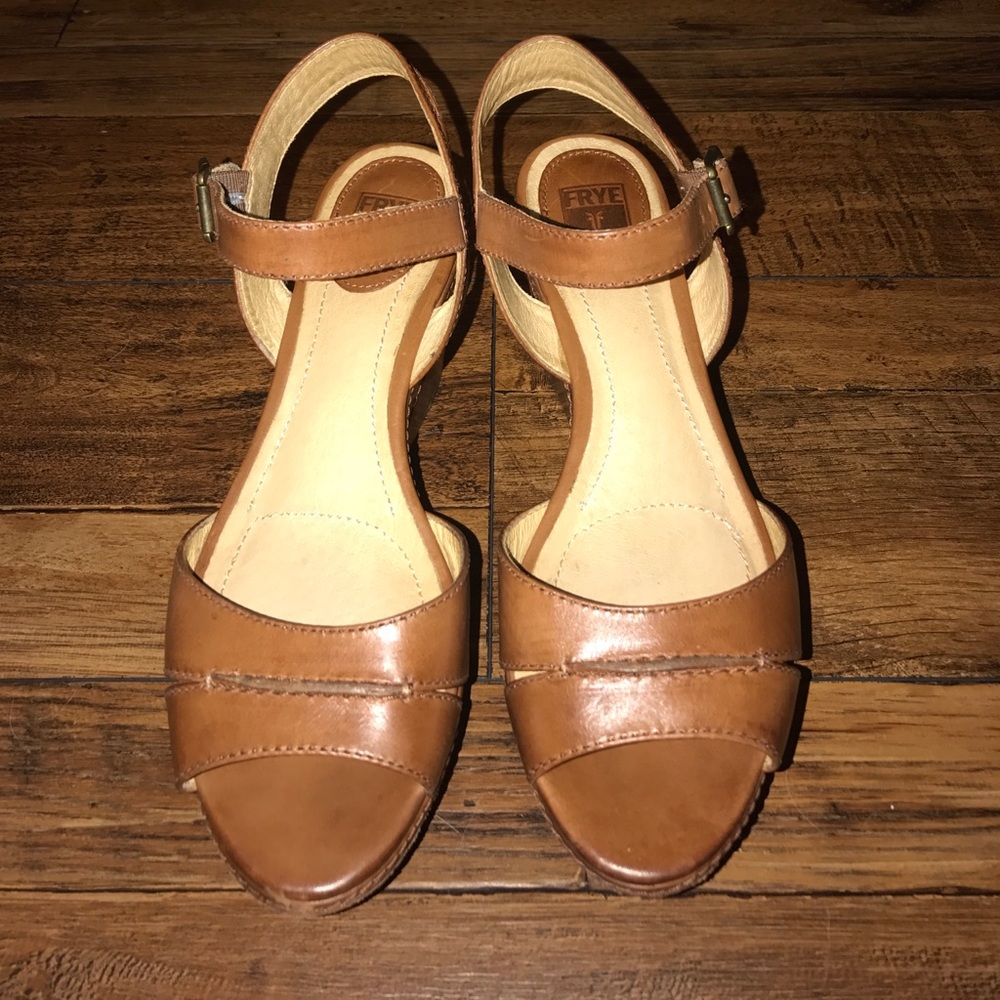 Frye platform wedges
