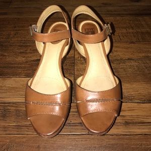 Frye platform wedges