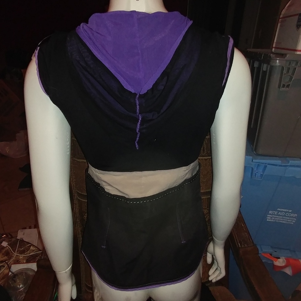 Color block Hooded top - Picture 4 of 6