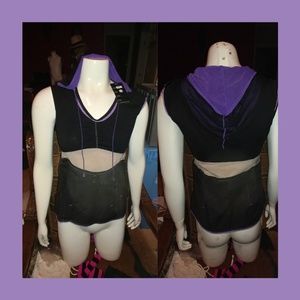 Color block  Hooded top