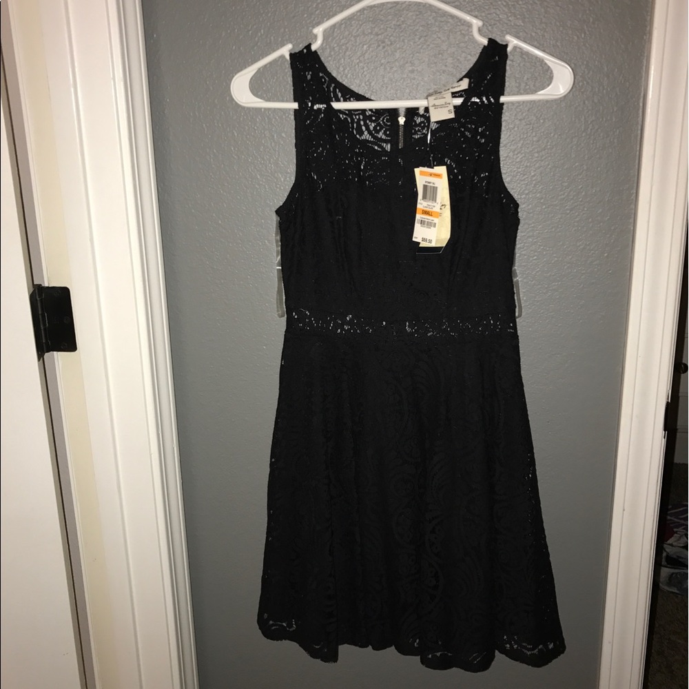 black showy dress