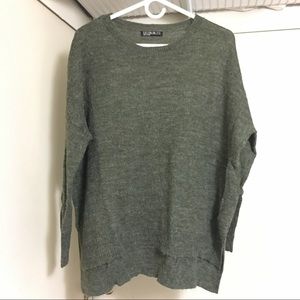 Faded green sweater top