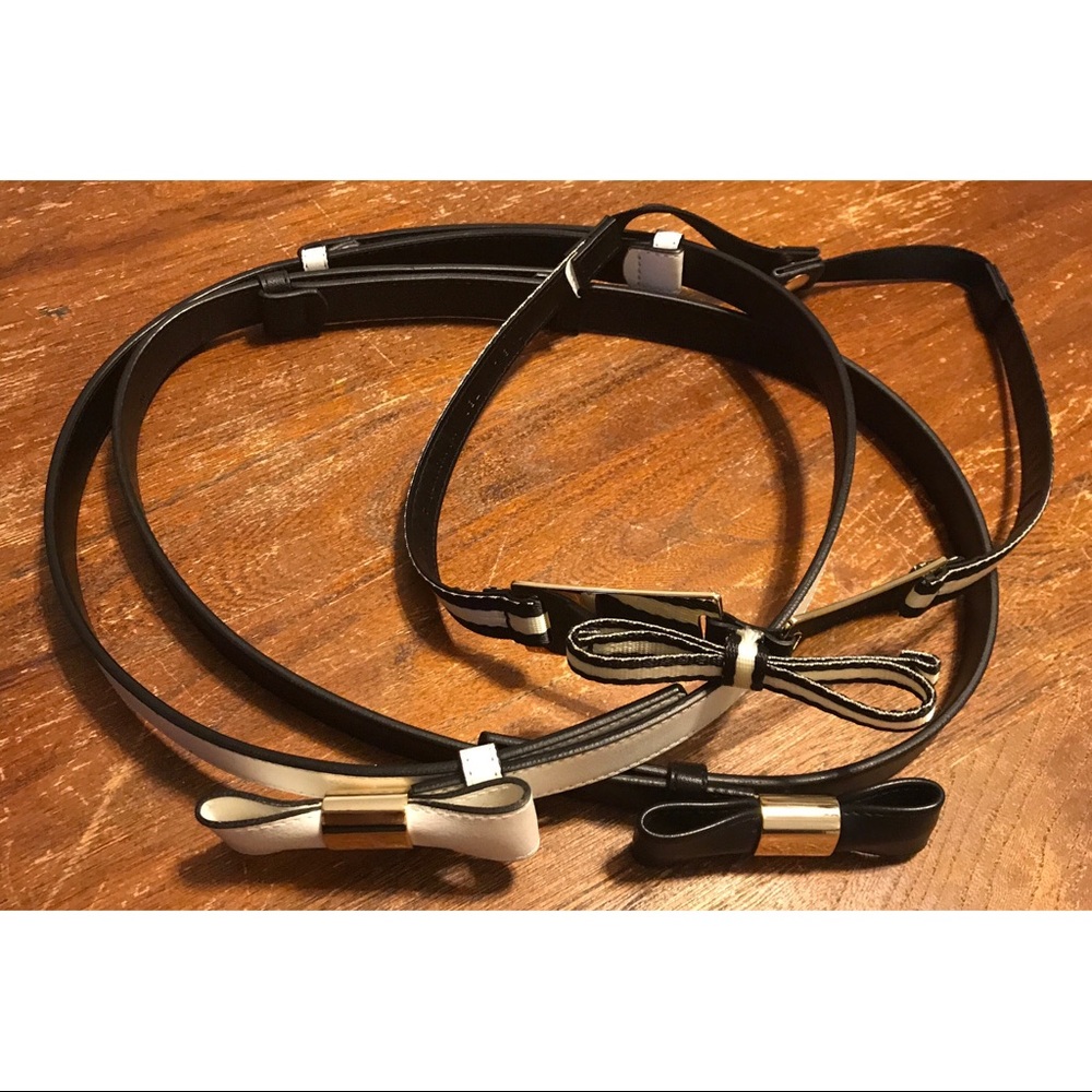 Bundle 3 belts with bows on front