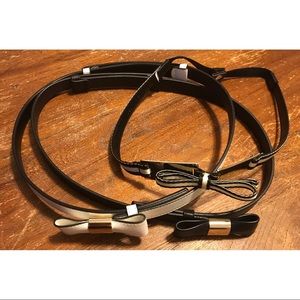Bundle 3 belts with bows on front