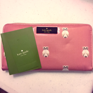 Kate Spade Owl Long Wallet