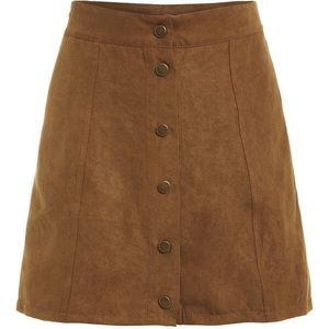 Tan suede skirt