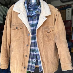 Gap corduroy shearling jacket