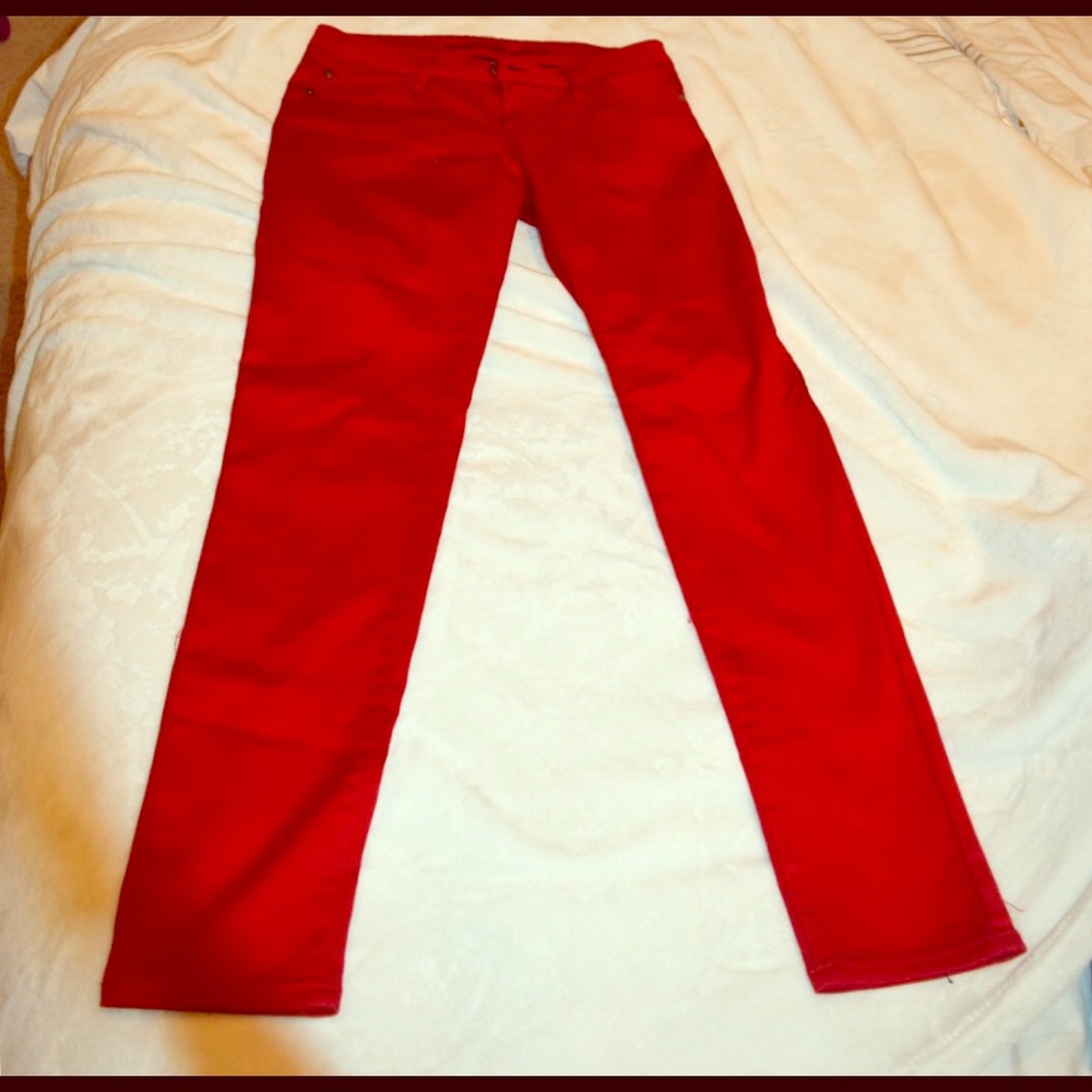 Red jeans