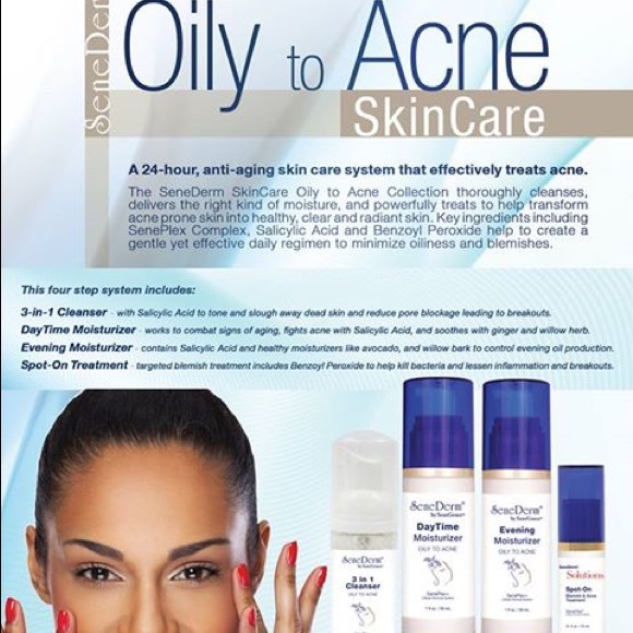 senegence oily to acne line