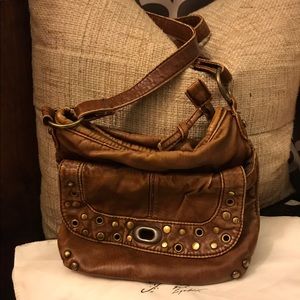 Charlotte Russe Brown Leather Crossbody Bag