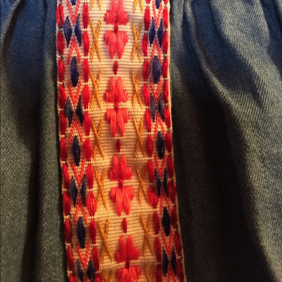 Pumpkin Patch Chambray Top, size 8 NWOT - Picture 2 of 4