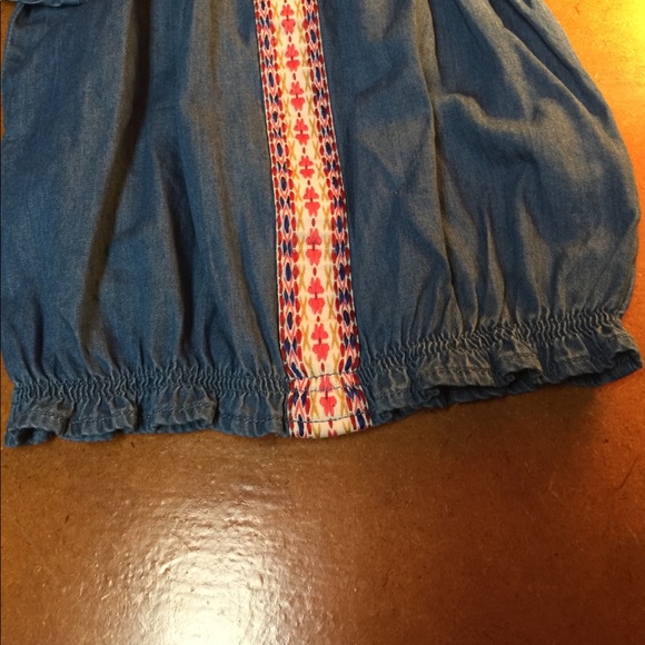 Pumpkin Patch Chambray Top, size 8 NWOT - Picture 3 of 4