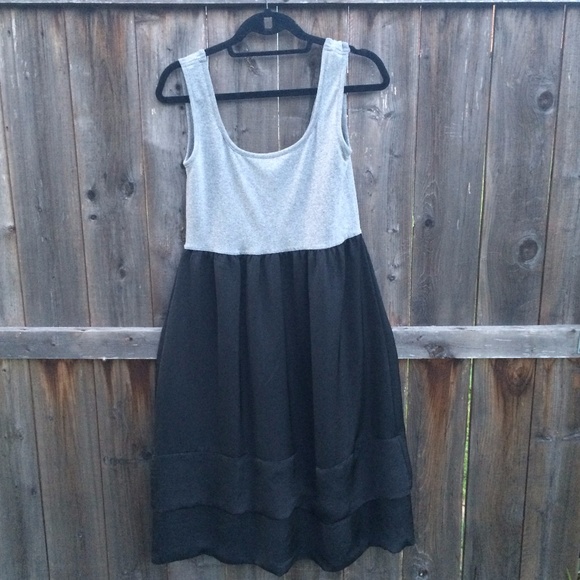 Mossimo Supply Co. Dresses & Skirts - Target Black and Gray Midi Dress Comfy & Cute L