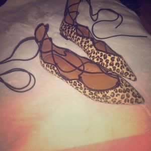 Brand new Zara tie up flats !