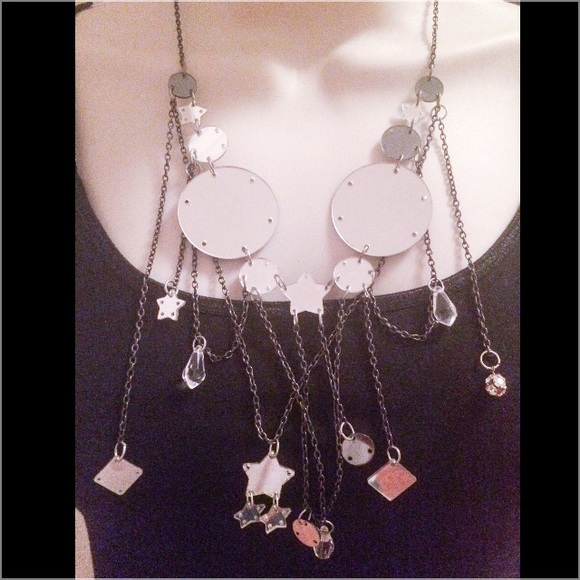 COOL 90'S X-GIRL MIRROR CHAIN NECKLACE - Picture 3 of 8