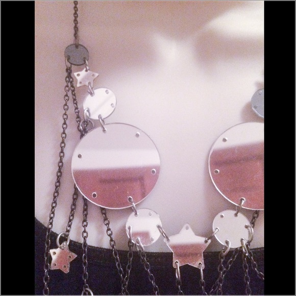 COOL 90'S X-GIRL MIRROR CHAIN NECKLACE - Picture 4 of 8