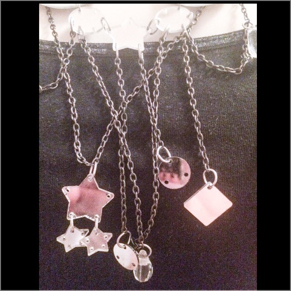 COOL 90'S X-GIRL MIRROR CHAIN NECKLACE - Picture 5 of 8