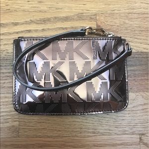 Bronze Daniella Michael Kors Shiny Wristlet Wallet