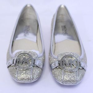 Authentic Michael Kors Fulton Moc Glitter Flats