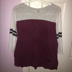 VS PINK BASEBALL TEE