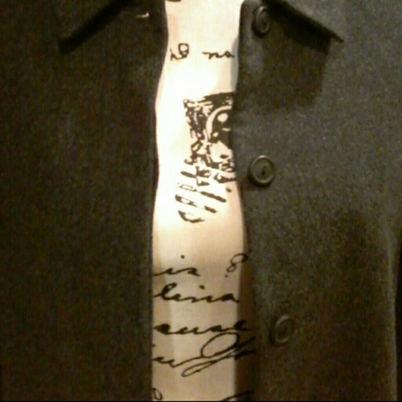 EUC Lands' End lambswool coat - Picture 2 of 3