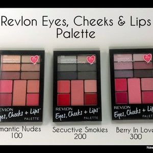 Revlon eyes lips and cheek palettes all 3