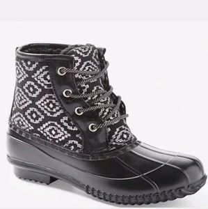 NWT Justice Black Winter Rain/snow Boots Size 3