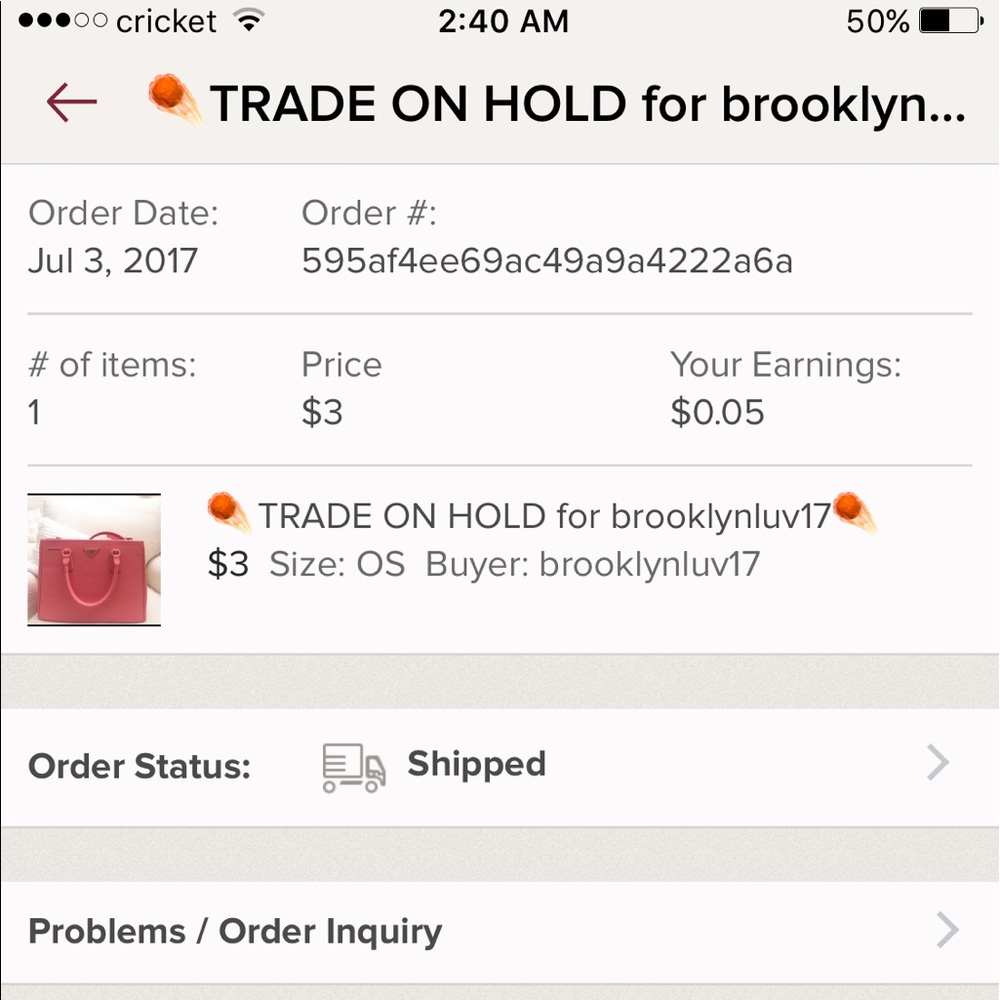 Proof that it's shipped