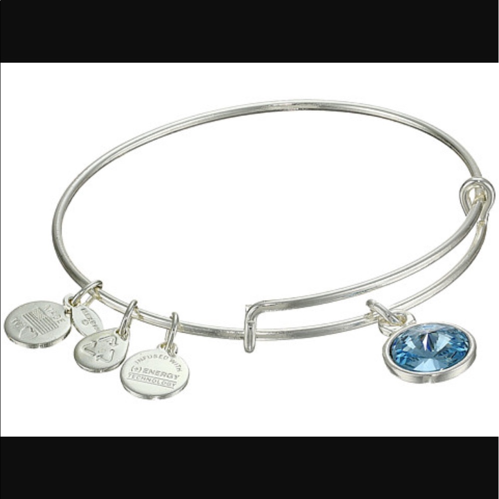 Alex and Ani March birthstone bracelet