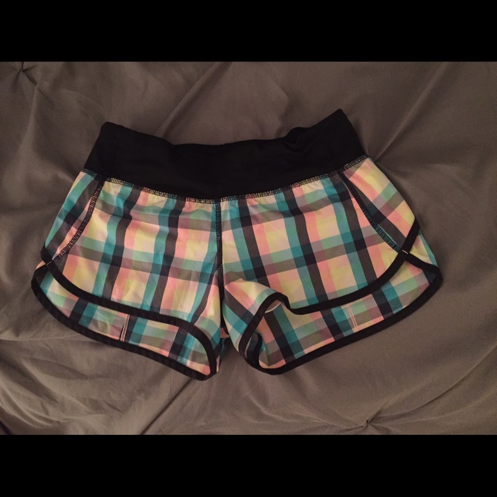 Lululemon plaid shorts