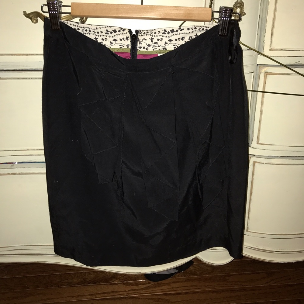 NWT black ruffle skirt
