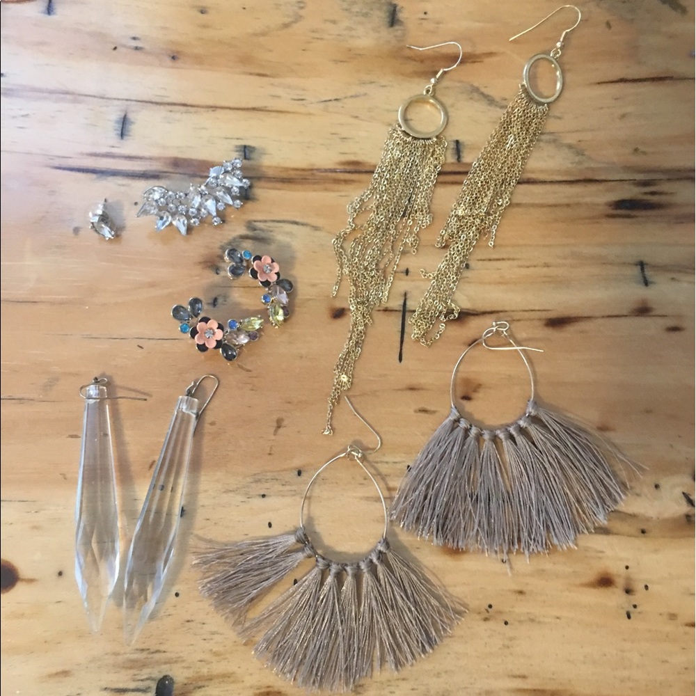 Lot of 5 Earrings Anthropologie Banana Republic
