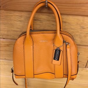 Authentic Orange Coach Handbag